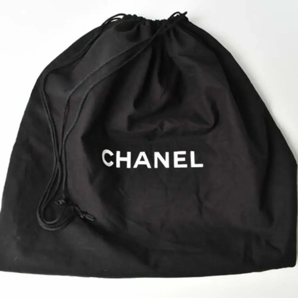 CHANEL Black Leather Tote Bag